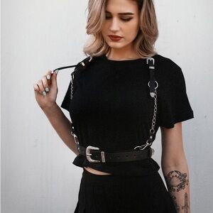 The ‘Sharpshooter’ Western Goth Chain Harness”